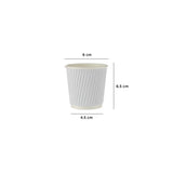 1000 Pieces White Ripple Cup 4 OZ (120ML)