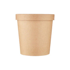 26 Oz Kraft Paper Noodle Bowl With Lid | 250 Pieces- Hotpack Bahrain