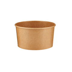 32 Oz Kraft Paper Salad Bowl + PET Lid| 360 Pieces - Hotpack Bahrain