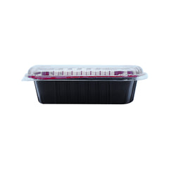 Red & Black Base + Lid 800 Ml 300 Sets - Hotpack Bahrain