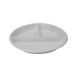 500 pieces Round Plate 10 Inch 3 Compartment - Hotpack Bahrain