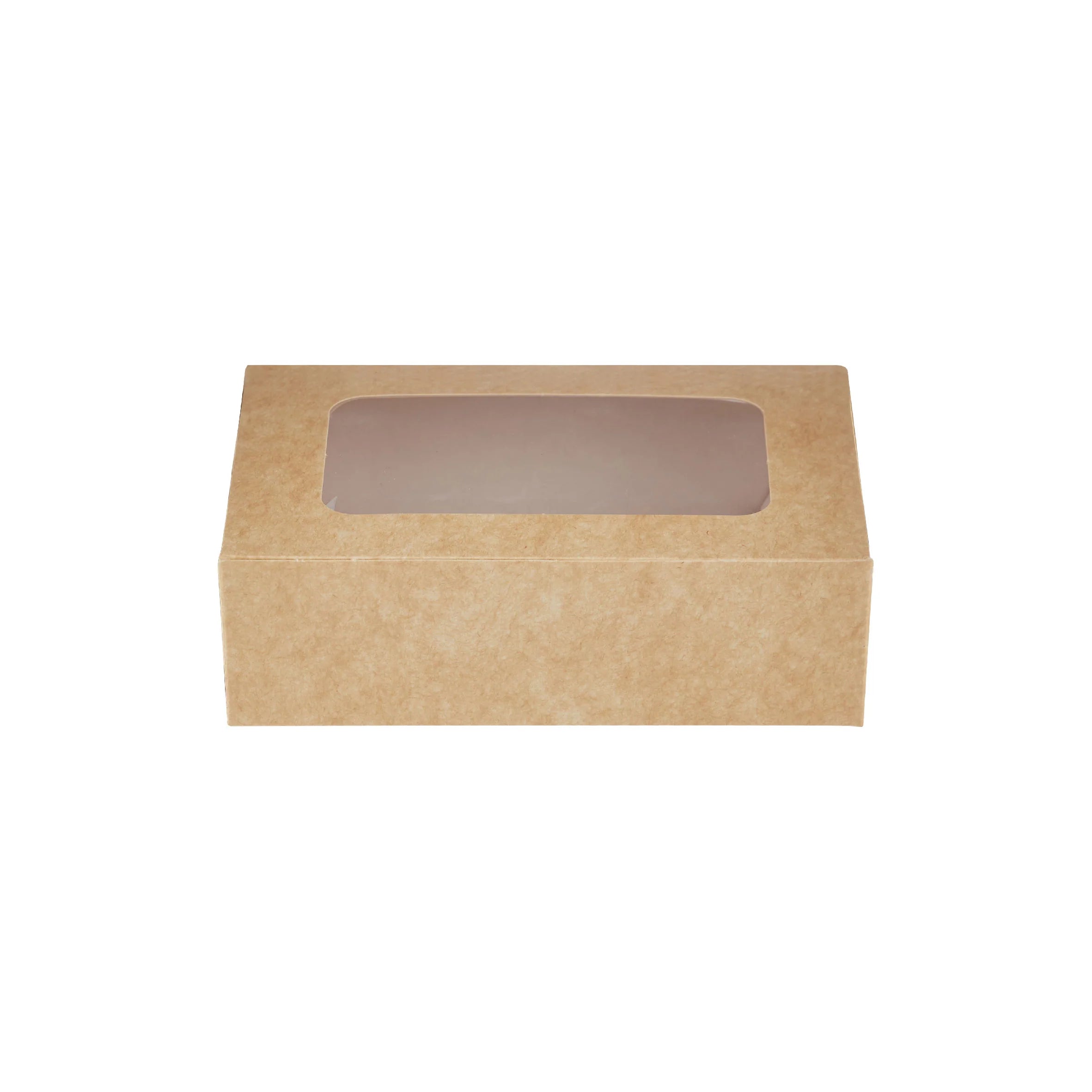 250 Pieces Square Salad Box+ Window 105X105 MM