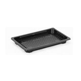 500 Pieces Black Sushi Container 215 x 136 x 21 Mm Base + Lid