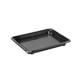 200 Pieces Black Sushi Container 275 x 205 x 29 Mm Base + Lid