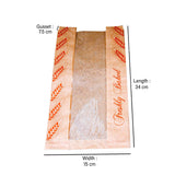 Hotpack | Paper Bag With Window-340x*150 Mm | 1000  Pieces - Hotpack Bahrain