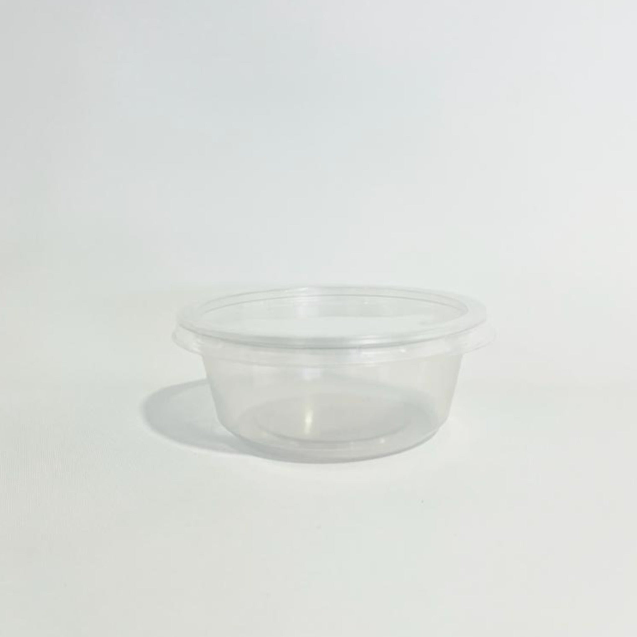 500 Pieces Plastic Clear Bowl 225ml With Lid