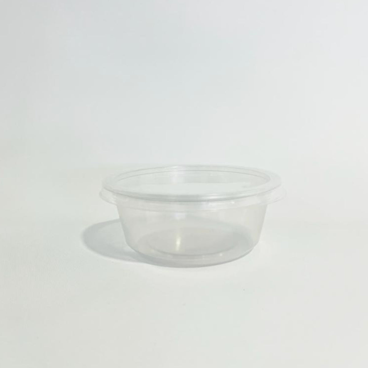 PP Plain Clear Bowl 225ml with Lid