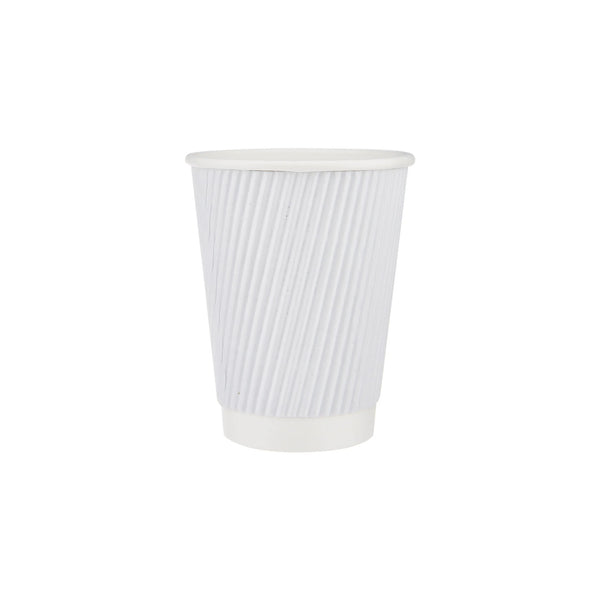 White Ripple Cup, 16 Oz (480 ml)| 500 Pieces-Hotpack Bahrain