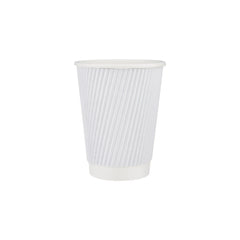 White Ripple Cup, 16 Oz (480 ml)| 500 Pieces-Hotpack Bahrain