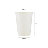 12 Oz (350 ml) Single Wall Paper Cup White| 1000 Pieces- Hotpack Bahrain