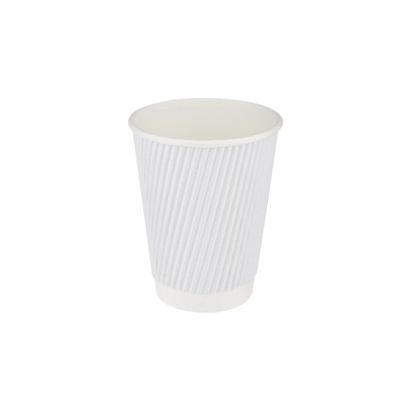 White Ripple Cup, 16 Oz (480 ml)| 500 Pieces-Hotpack Bahrain