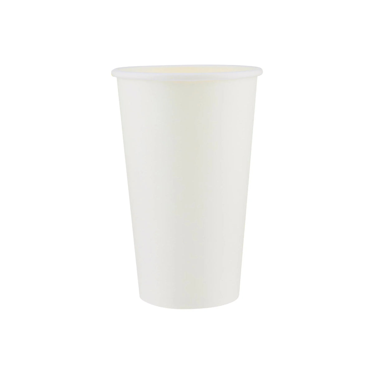 16 Oz (473 ml) Single Wall Paper Cup White| 1000 Pieces- Hotpack Bahrain