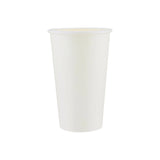 16 Oz (473 ml) Single Wall Paper Cup White| 1000 Pieces- Hotpack Bahrain