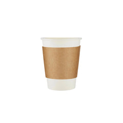 12 Oz & 16 Oz (350 ml & 473 ml) Paper Hot Sleeve| 1000 Pieces - Hotpack Bahrain