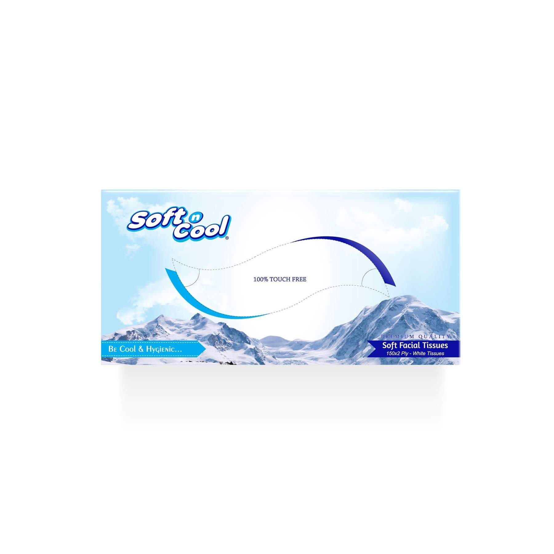 Hotpack Bahrain| Soft N Cool Facial Tissue, 150 Sheets, 5+1 Offers| 36 Boxes
