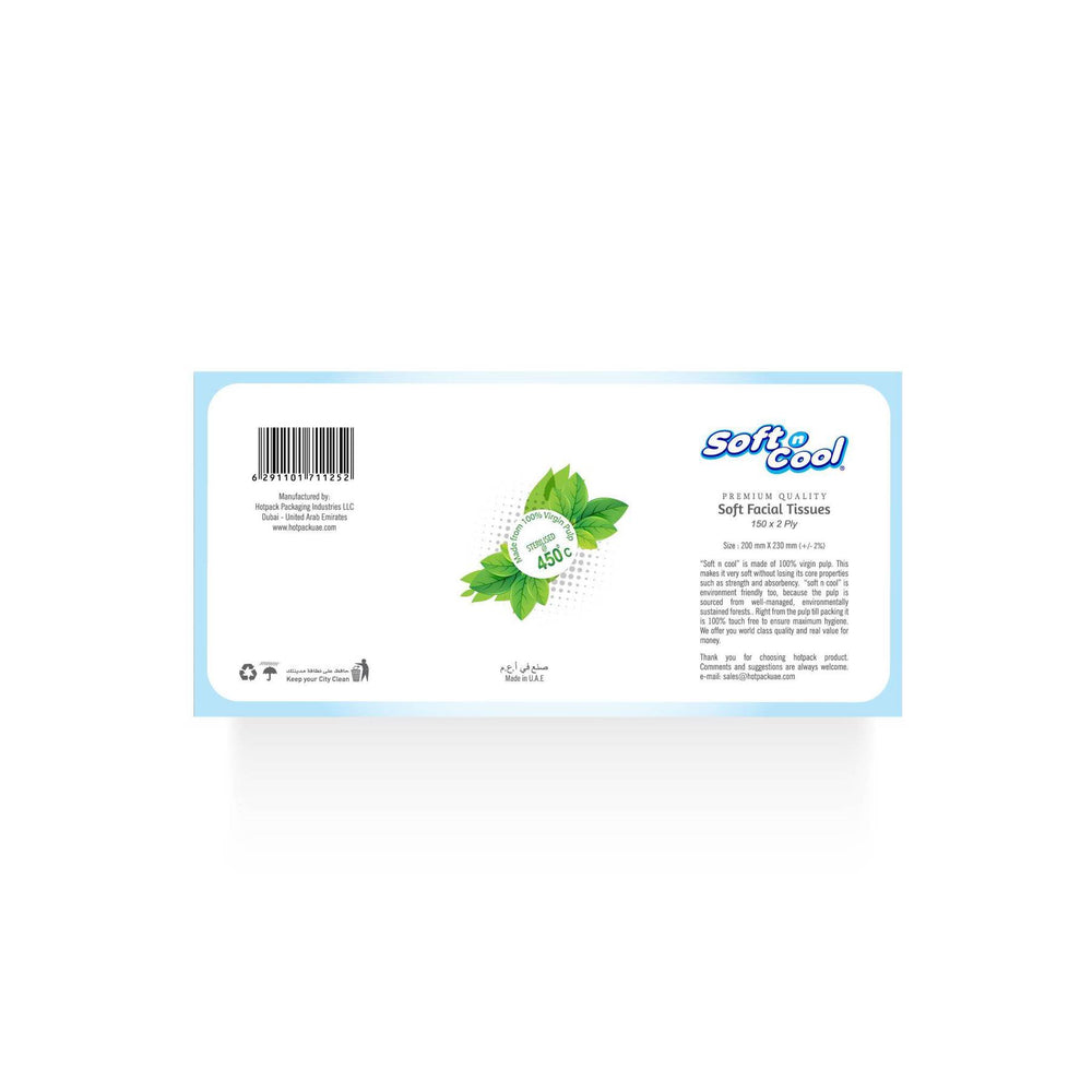 Soft N Cool Facial Tissue 150Sheet* 2 Ply 5+1 Offer Pack 36 Boxes ...