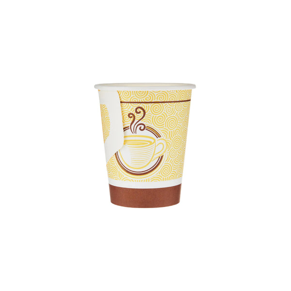 Printed Single Wall Paper Cups With Handle 9 Oz-1000 Pieces
