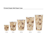 8 Oz Printed Single Wall Paper Cups 1000 Pieces - Hotpack Global