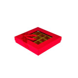 48 Pieces Red Square Chocolate Gift Box 25 Division-20*20*4 cm