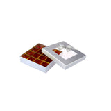 48 Pieces Silver Square Chocolate Gift Box 25 Division-20*20*4 cm