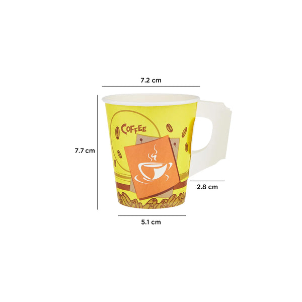 Normal Paper Cup With Handle 7 Oz(200 ml)